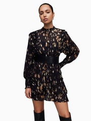 AllSaints Black Tulia Ronnie Dress - Image 1 of 10