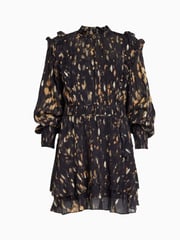 AllSaints Black Tulia Ronnie Dress - Image 10 of 10