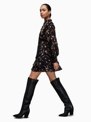 AllSaints Black Tulia Ronnie Dress - Image 2 of 10