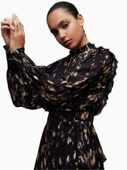 AllSaints Black Tulia Ronnie Dress - Image 3 of 10