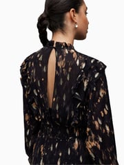 AllSaints Black Tulia Ronnie Dress - Image 7 of 10