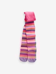 Pink and Navy 3 Pack Cotton Rich Unicorn Tights - Image 2 of 4