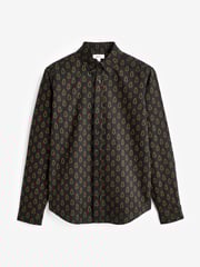 Black/Gold Tree Christmas Printed Long Sleeve Shirt - Image 7 of 9