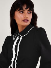 Monsoon Black Ponte Paloma Dress - Image 3 of 5
