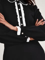 Monsoon Black Ponte Paloma Dress - Image 4 of 5