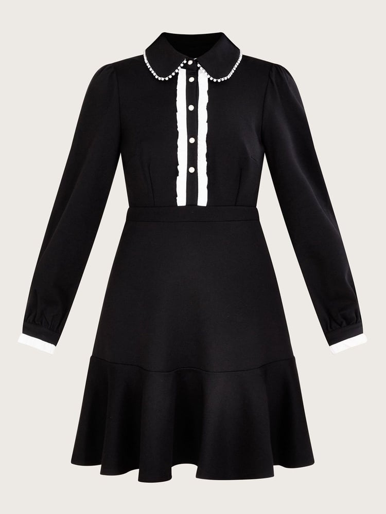 Monsoon Black Ponte Paloma Dress - Image 5 of 5