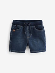 Bleach/Dark Wash Jersey Denim Pull On Shorts 2 Pack (3mths-7yrs) - Image 3 of 5