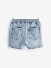Bleach/Dark Wash Jersey Denim Pull On Shorts 2 Pack (3mths-7yrs) - Image 4 of 5