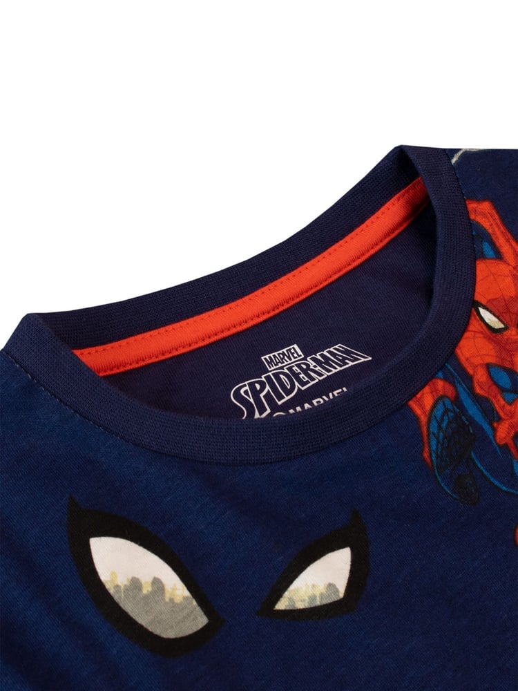 Character Red 100% Cotton Spider-Man 2 Multipack Short Sleeve T-Shirt - Image 5 of 5