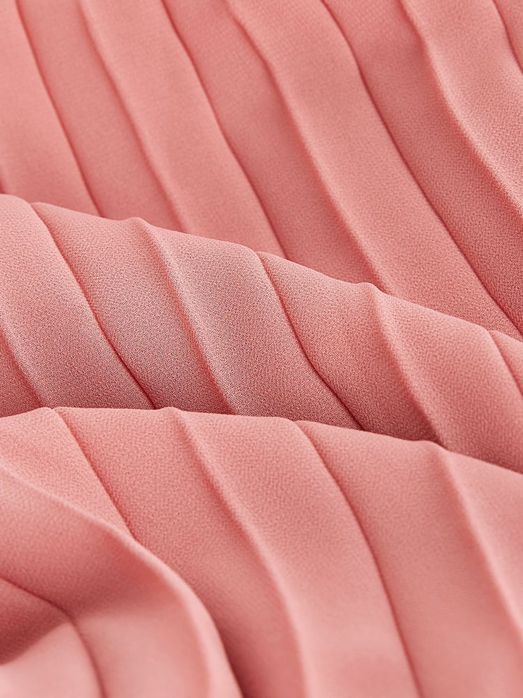 Coral Pink Premium Bead Detail Maxi Dress - Image 4 of 4