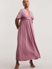 Simply Be Pink Multi Ways to Wear Bridesmaid Maxi Dress - Image 4 of 5