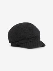 Black Baker Boy 100% Cotton Hat - Image 5 of 5