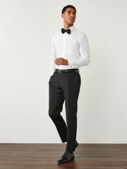 White Slim Fit Double Cuff 100% Cotton Shirt - Image 2 of 7