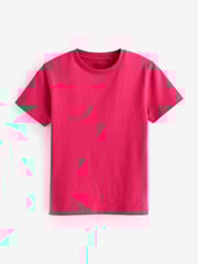 Pink Bright Cotton Short Sleeve T-Shirt (3-16yrs) - Image 1 of 3