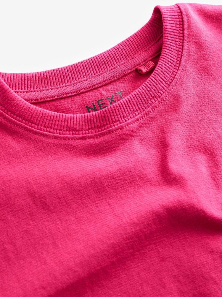 Pink Bright Cotton Short Sleeve T-Shirt (3-16yrs) - Image 3 of 3