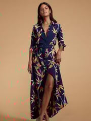 Dancing Leopard Dove Maxi Shirt Dress - Image 2 of 5