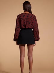 Dancing Leopard Lyma Multi-Way Tie Neck Brown Top - Image 2 of 4