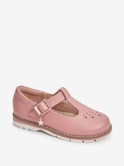 Pink Standard Fit (F) Star Charm T-Bar Shoes - Image 2 of 4