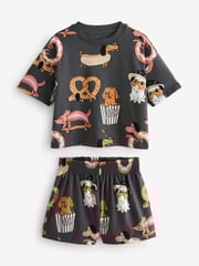Pink/Grey Short Pyjamas 3 Pack (3-16yrs) - Image 6 of 9