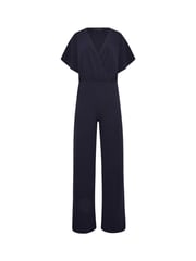 PixieGirl Petite Blue Wrap Front Jumpsuit - Image 5 of 6