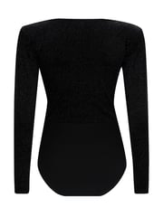 Pour Moi Black Britney Glitter Stretch Velvet Body - Image 3 of 3