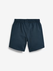 Navy Blue 100% Cotton Jersey School Shorts (3-16yrs) - Image 2 of 4