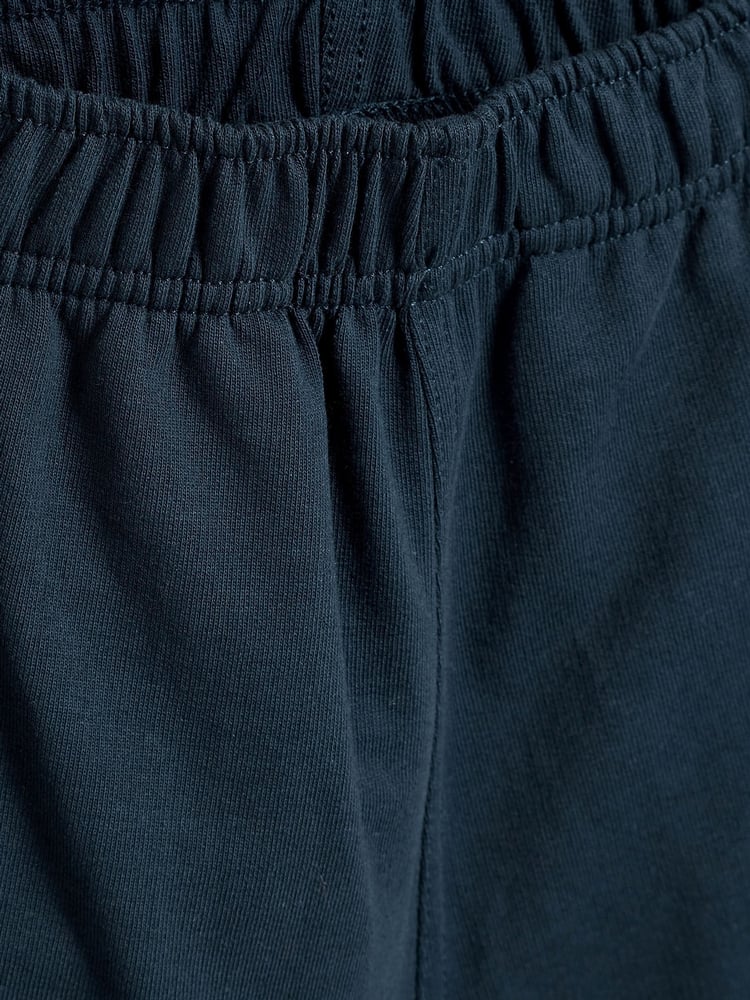 Navy Blue 100% Cotton Jersey School Shorts (3-16yrs) - Image 4 of 4