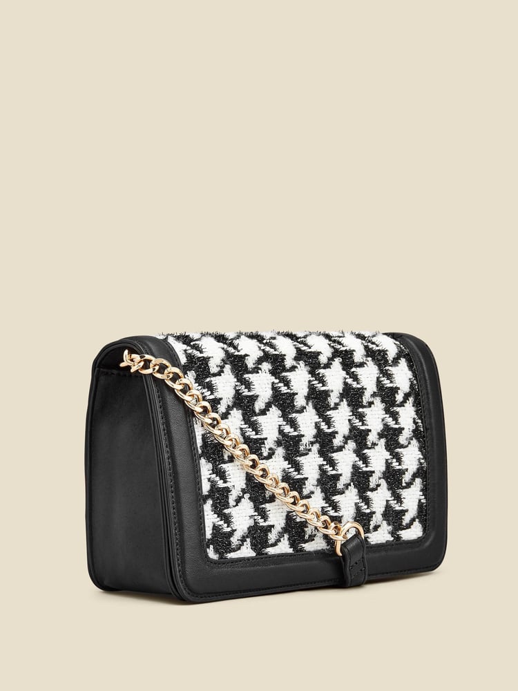 Sosandar Black Chain Detail Cross-Body Bag - Image 2 of 5