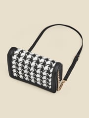 Sosandar Black Chain Detail Cross-Body Bag - Image 4 of 5