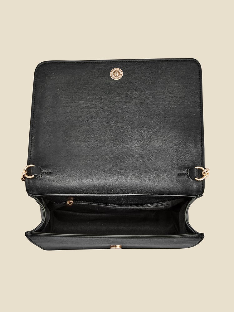 Sosandar Black Chain Detail Cross-Body Bag - Image 5 of 5