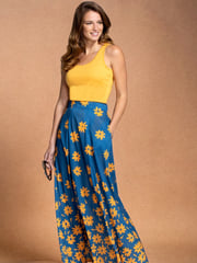Hot Squash Box Pleat Maxi Skirt - Image 2 of 4