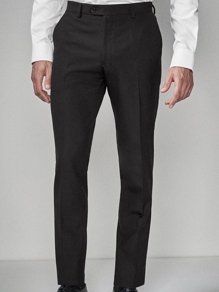 Black Skinny Fit Suit Trousers - Image 1 of 7