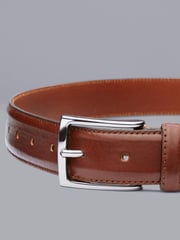 Charles Tyrwhitt Brown Leather Formal Belt - Image 1 of 2