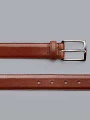 Charles Tyrwhitt Brown Leather Formal Belt - Image 2 of 2