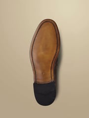 Charles Tyrwhitt Brown Suede Saddle Loafers - Image 4 of 4