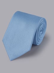 Charles Tyrwhitt Blue Silk Stain Resist Tie - Image 1 of 2