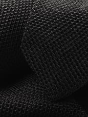 Charles Tyrwhitt Black Silk Knitted Slim Tie - Image 2 of 2