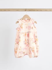 Grey Seashell Print Baby Vest Rompers 3 Pack - Image 4 of 10