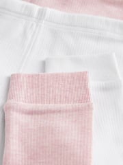 Pink/ White Thermal Leggings 2 Pack (2-16yrs) - Image 5 of 5