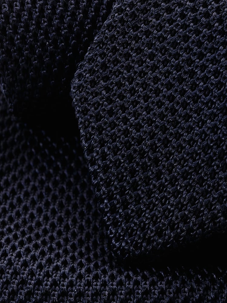Charles Tyrwhitt Blue Silk Knitted Slim Tie - Image 2 of 2
