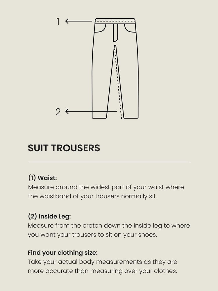 Charcoal Grey Tailored Fit Wool Mix Textured Suit Trousers - Image 6 of 6