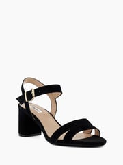 Dune London Dark Black Standard Fit Merisa 2 Part Block Heel Sandals - Image 5 of 5