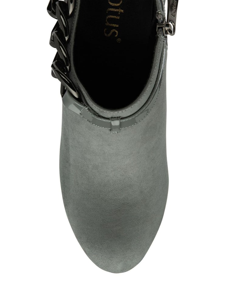 Lotus Grey Heeled Shoe Boots - Image 4 of 4
