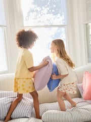 Cream/ Yellow Short Pyjamas 2 Pack (3-16yrs) - Image 4 of 9