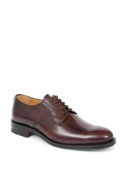 Jones Bootmaker Brown Cambridge Leather Polished Derby Shoes - Image 2 of 5