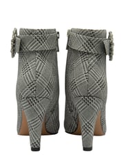 Lotus Silver Check-Print Shoe Boots - Image 3 of 4