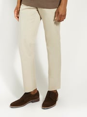 Dune London Brown Chrome Wide Fit Stanleyy Soft Leather Gibson Shoes - Image 1 of 7