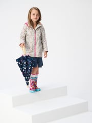 Hatley Grey Confetti Hearts Microfiber Rain Jacket - Image 2 of 2