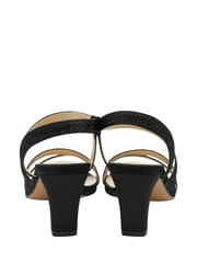 Lotus Black Slip On Strappy Sandals - Image 3 of 3