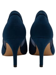 Lotus Navy Blue Stiletto-Heel Pointed-Toe Court Shoes - Image 3 of 4